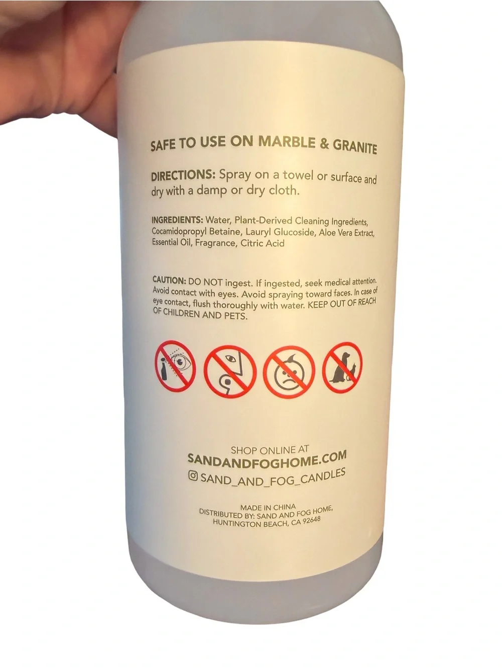 Sand + Fog NWT Qty 2 Lemon Verbena All-Purpose Spray Cleaner 24.5 Oz Each